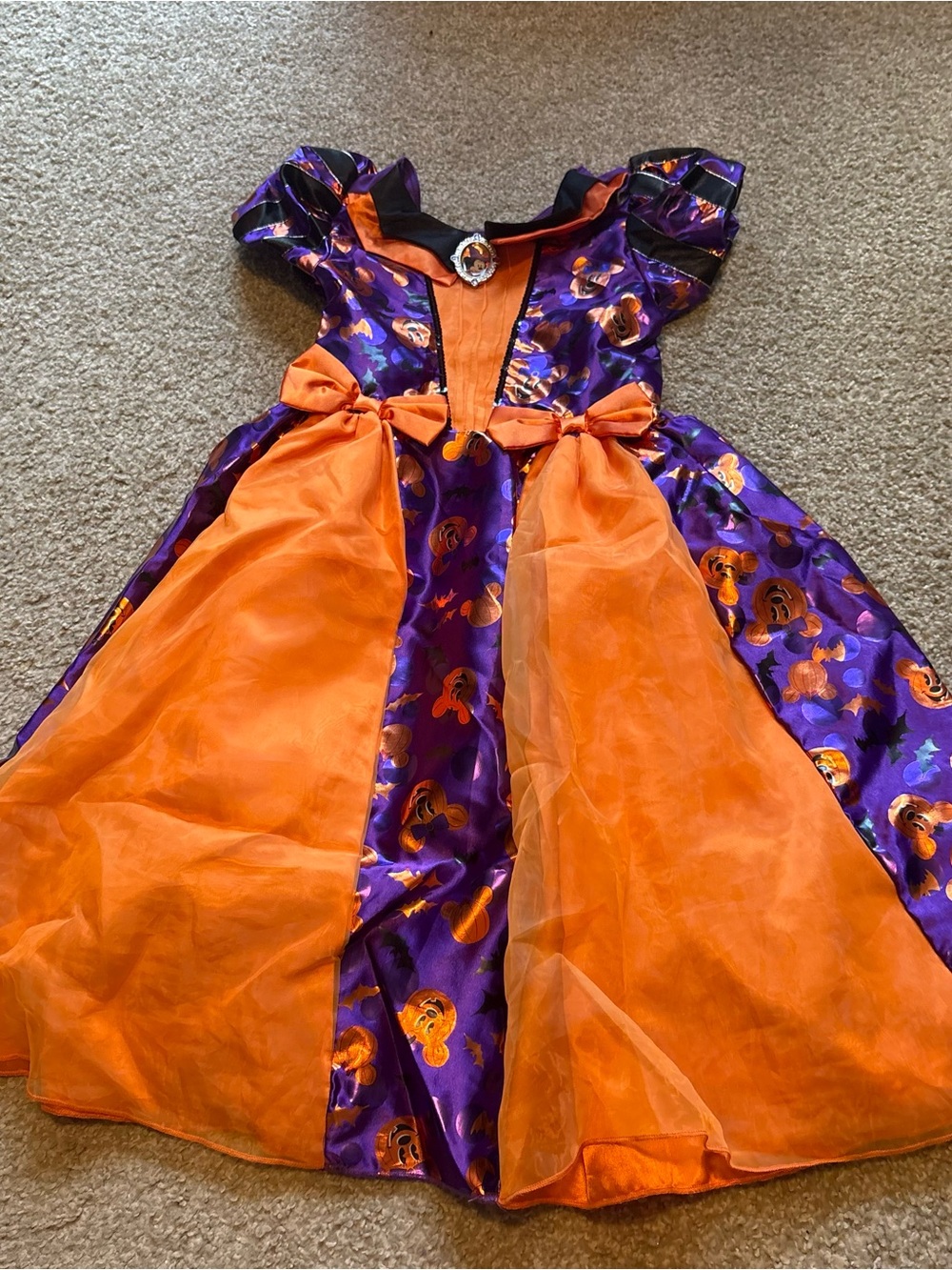 Disney Minnie Mouse Halloween Witch Dress 7/8 World Land Cruise Costume